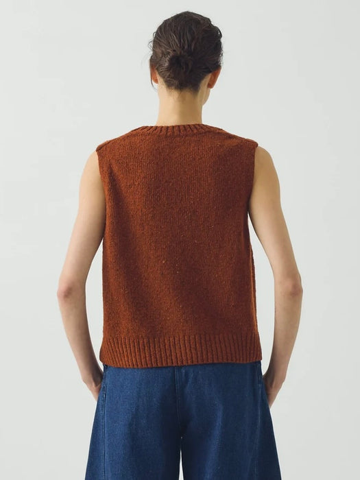 Toast Women Donegal Merino Tank in Rust