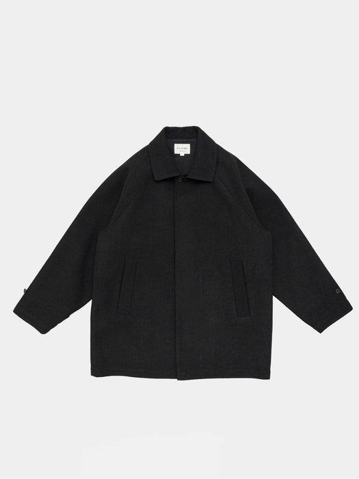 Still By Hand Wool/Silk Coat in Black