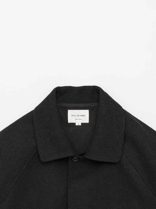 Still By Hand Wool/Silk Coat in Black