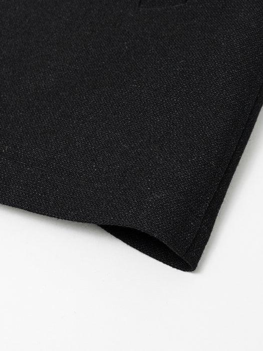 Still By Hand Wool/Silk Coat in Black