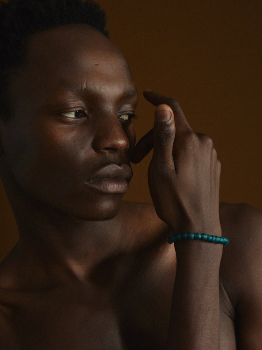 Earth Age Ghanaian Bracelet  in Midnight Tide
