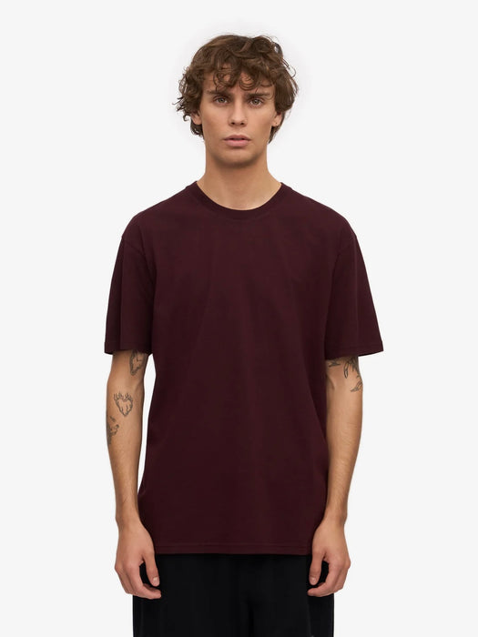 Colorful Standard Classic T-shirt in Oxblood Red