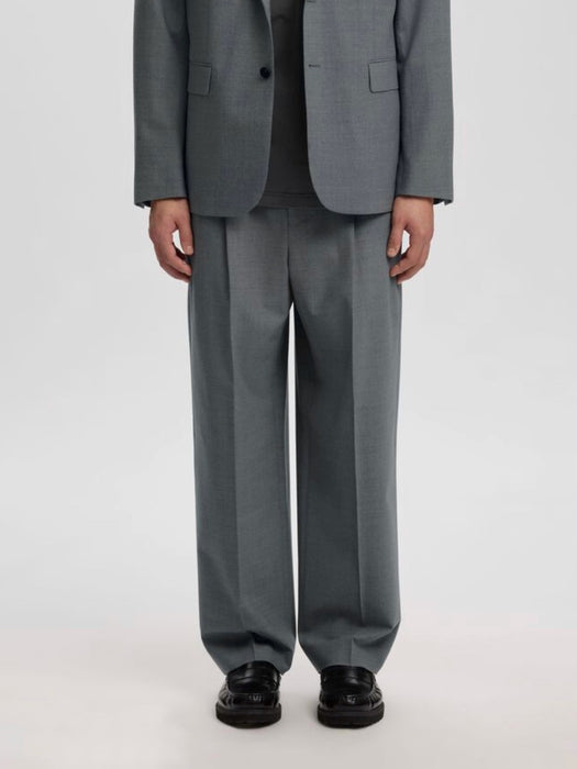 Annarr Norr Trousers in Grey Melange