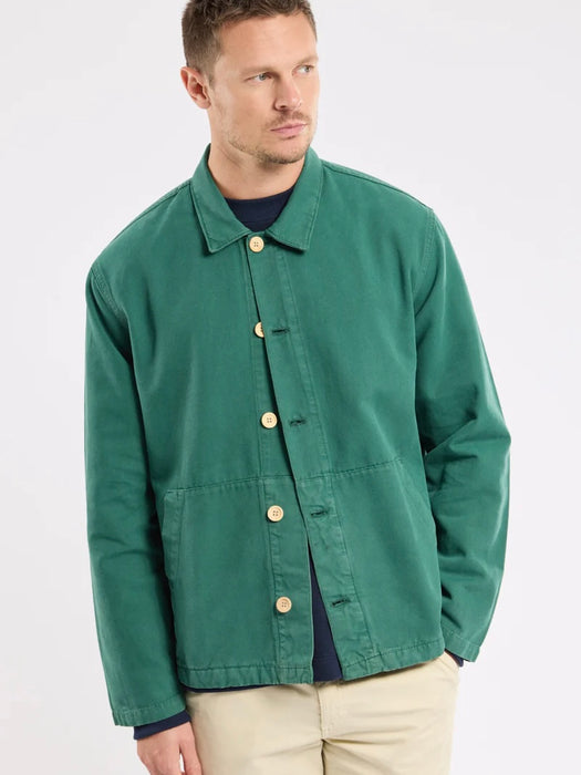 Armor Lux Fishermans Jacket in Dark Ivy Green