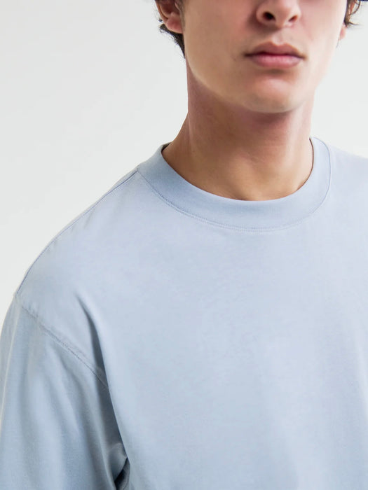 Wax Milton SS T-shirt in Compact Light Blue