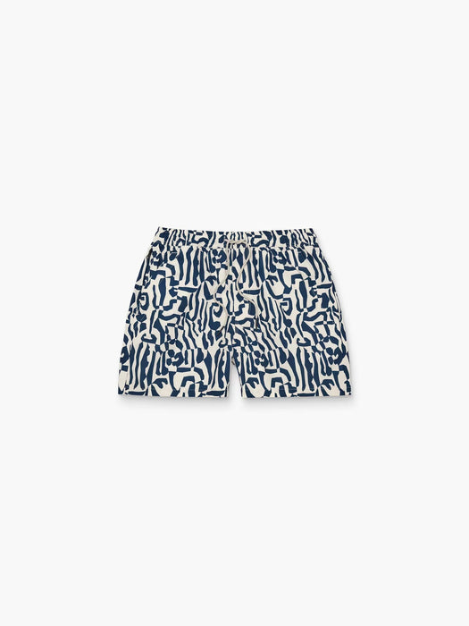 OAS Swim Shorts in Marbling Blue