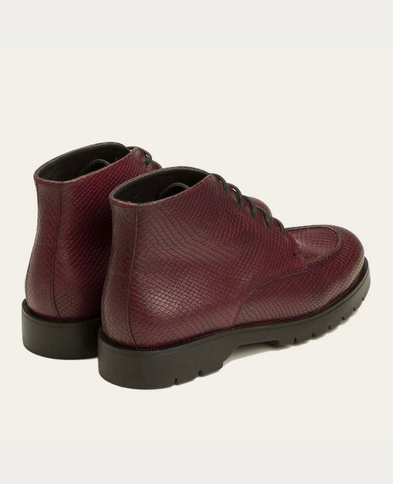 Kleman Oxal Boot in Burgundy Lizard