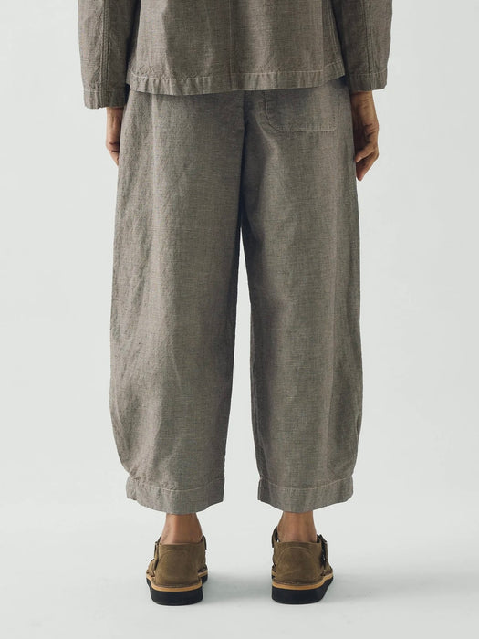 Toast Wide Leg Trousers in Vintage White/Black Micro-Houndstooth Vintage