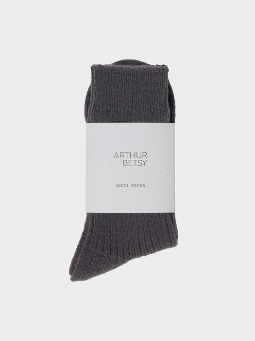 Arthur Betsy Womens Alpaca Socks in Slate Grey