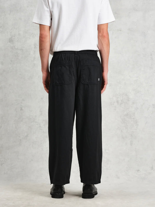 Wax Denali Trouser in Navy  Cotton Linen Twill