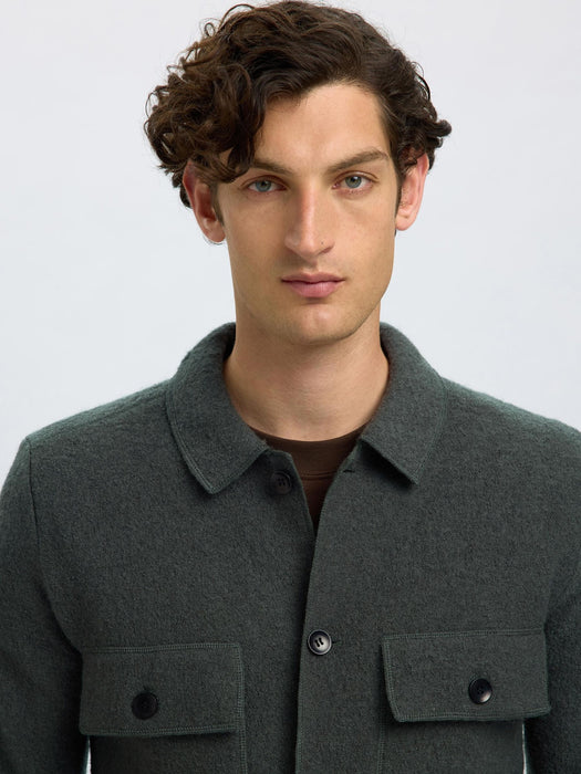 Selected Homme Nealy Workwear Knit in Deep Forest