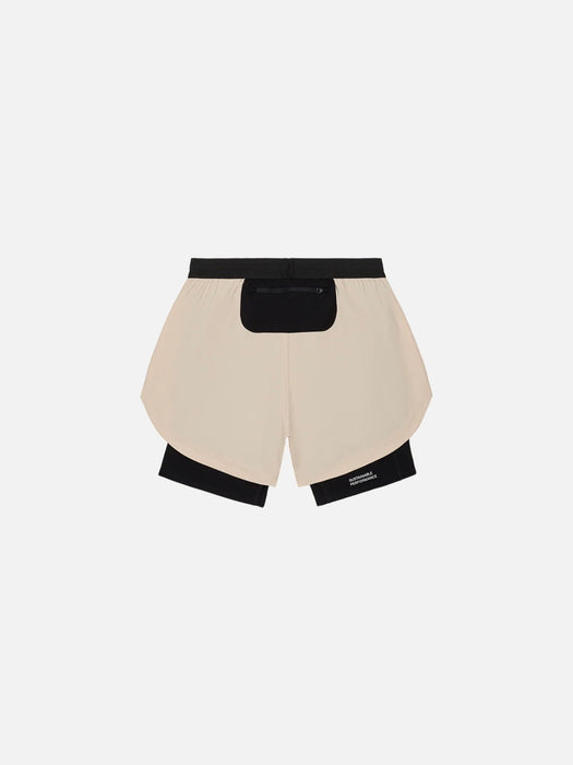 ACT Running Shell Light 2-in-1 Short in Beige