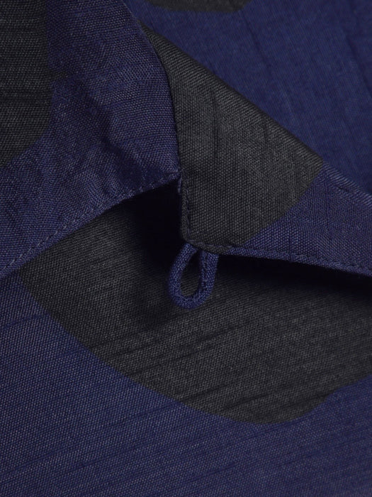 YMC Women Vegas Shirt in Blue Bleeding Polka-dot