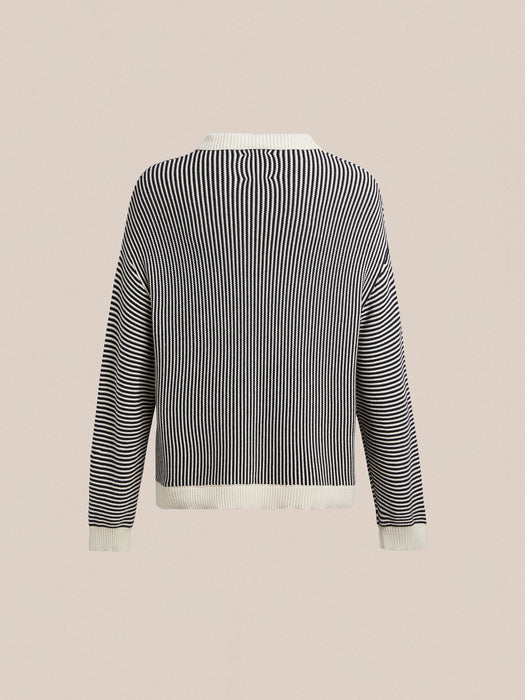 Found Knit Collar Sweater in Cream