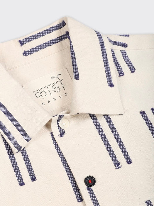 Kardo Gianni Shirt in Natural Jacquard