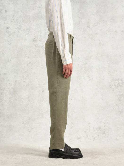 Wax Alp Trouser in Khaki Linen