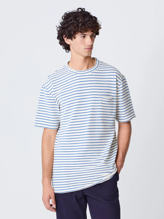 La Paz Guerreiro T-Shirt in Indigo Stripes