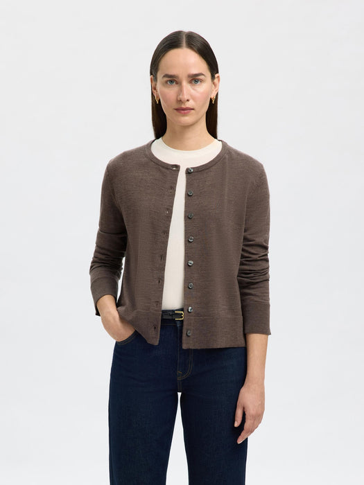 Selected Femme Thea LS Knit Cardigan in Delicioso