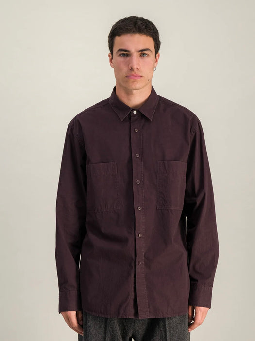 Parages Daily Work Shirt in Plum