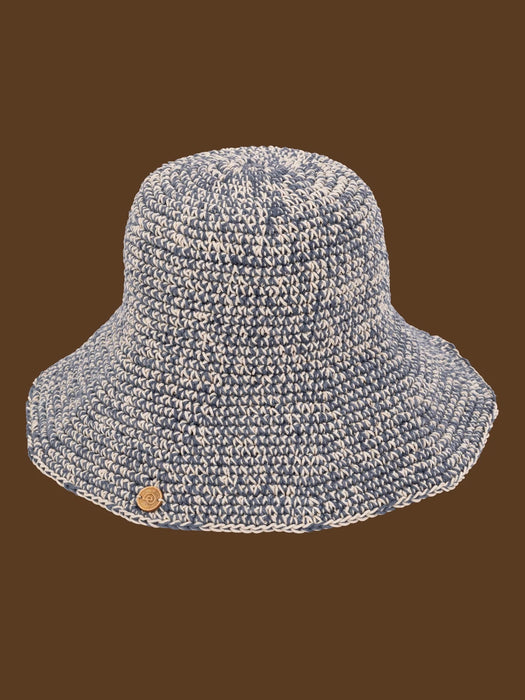 Earth Age Helix Short Brim Hat in Midnight Tide