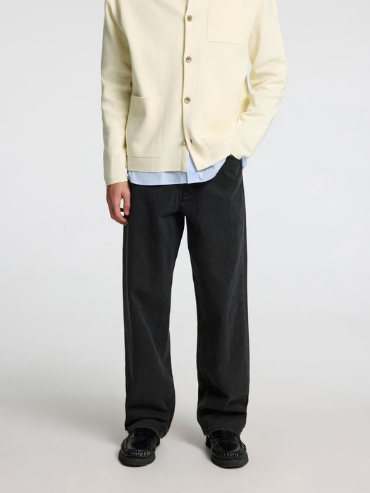 Selected Homme Ben Loose Jeans in Black Denim