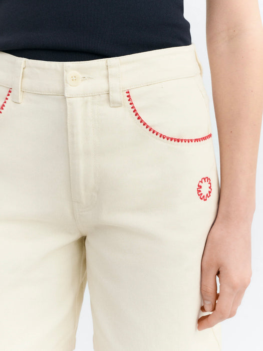 Thinking Mu Luisa Shorts in Pannacotta