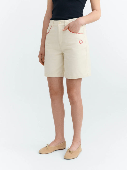 Thinking Mu Luisa Shorts in Pannacotta