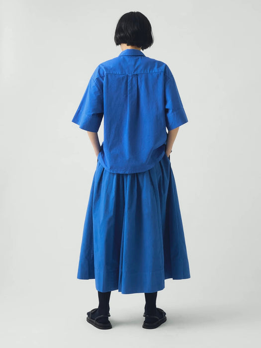 Toast Poplin Shirt in Enamel Blue