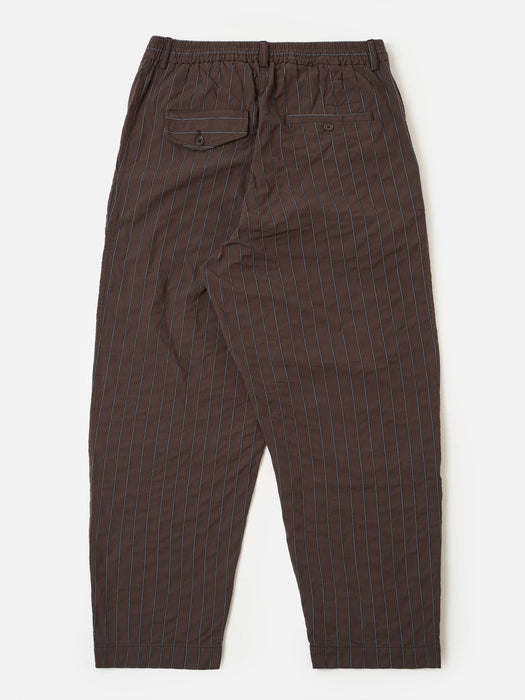 Universal Works Oxford Pants in Brown Chester Stripe