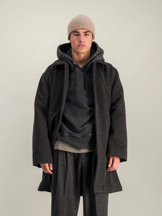 Parages Orson Overcoat in Brownish Grey