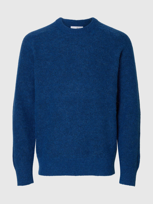 Selected Homme Rai LS Crew Knit in Set Sail