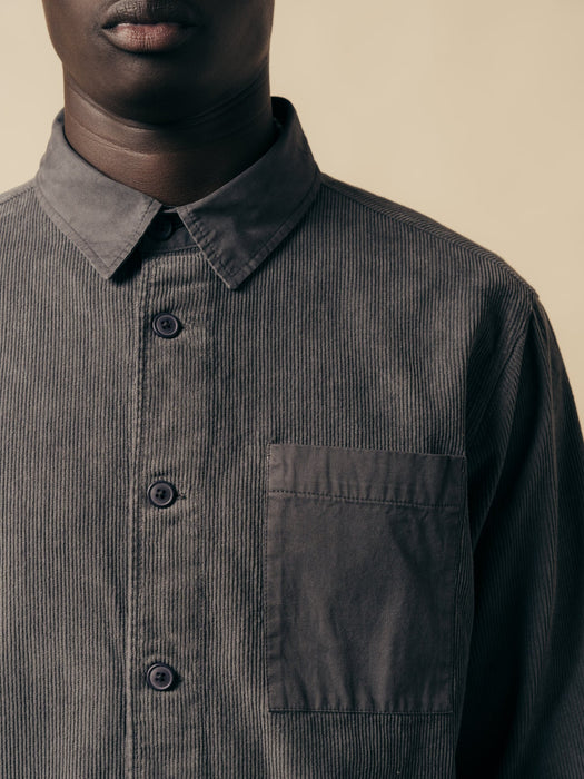 Kestin Rosyth Overshirt in Charcoal