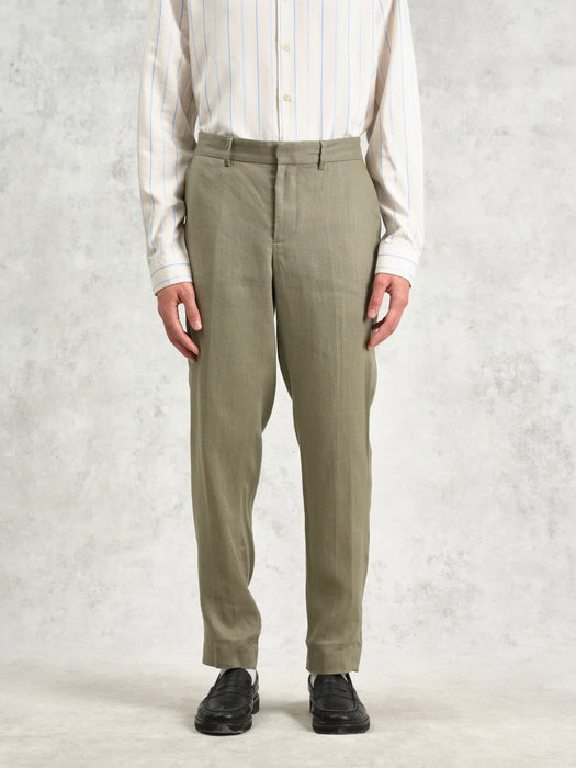 Wax Alp Trouser in Khaki Linen