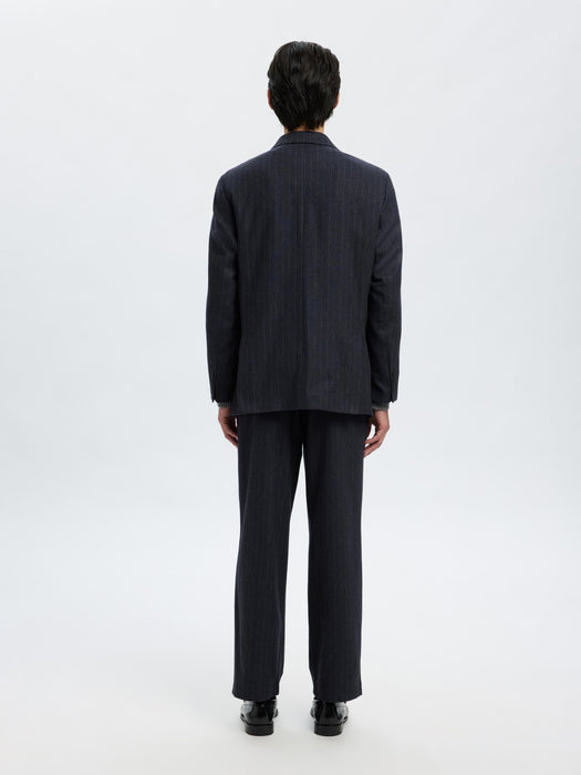 Selected Homme Anderson Wool DB Blazer in Dark Navy