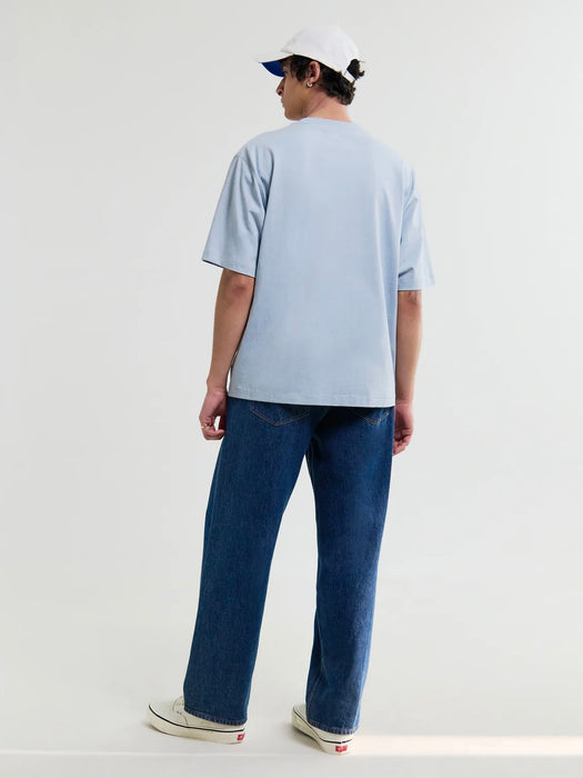 Wax Milton SS T-shirt in Compact Light Blue