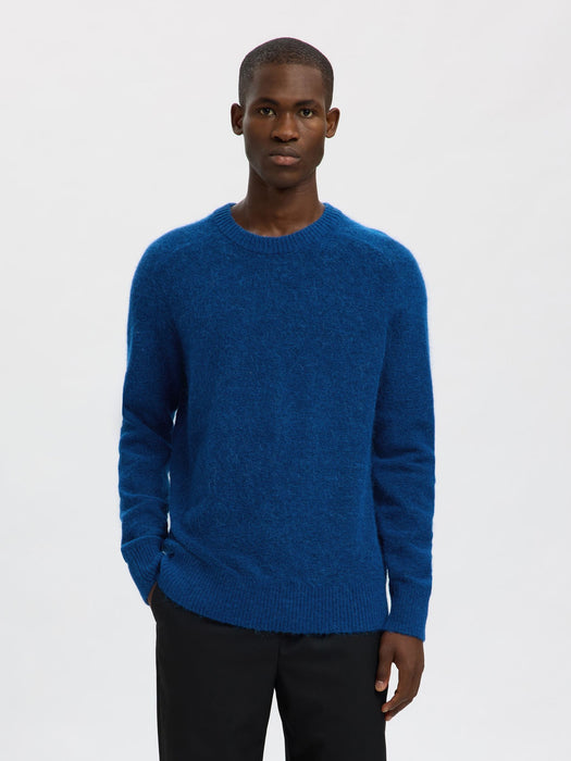 Selected Homme Rai LS Crew Knit in Set Sail