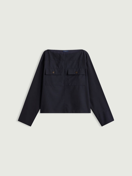 Soeur Kacy Shirt in Night Blue
