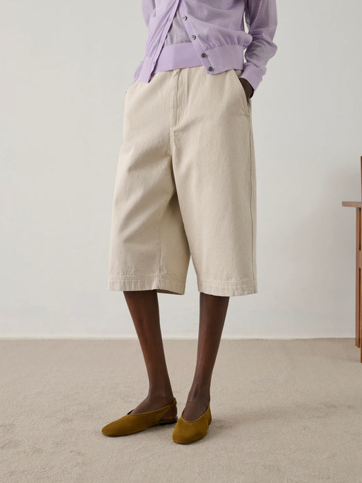 Soeur Francis Shorts in White / Grey