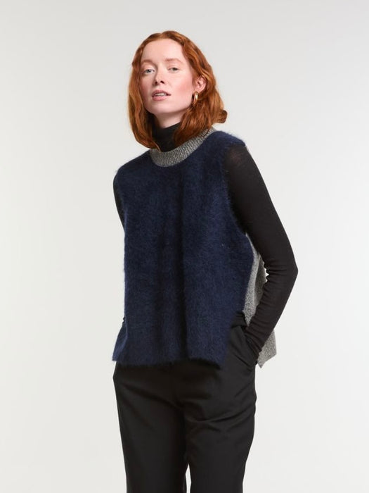 Mapoésie Neree  Fjord Sweater in Navy