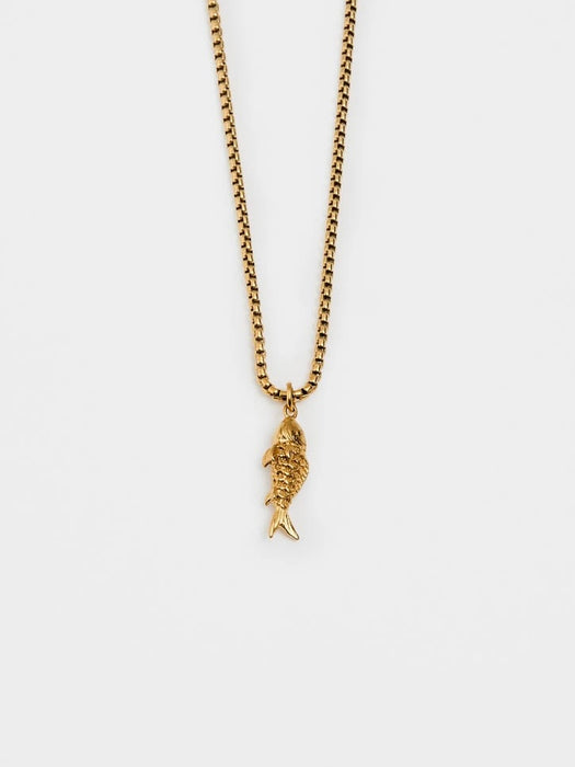 Triangle Caught Chain in Gold