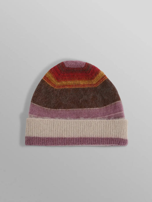 Wax Hill Beanie in Oatmeal/Multi Stripe