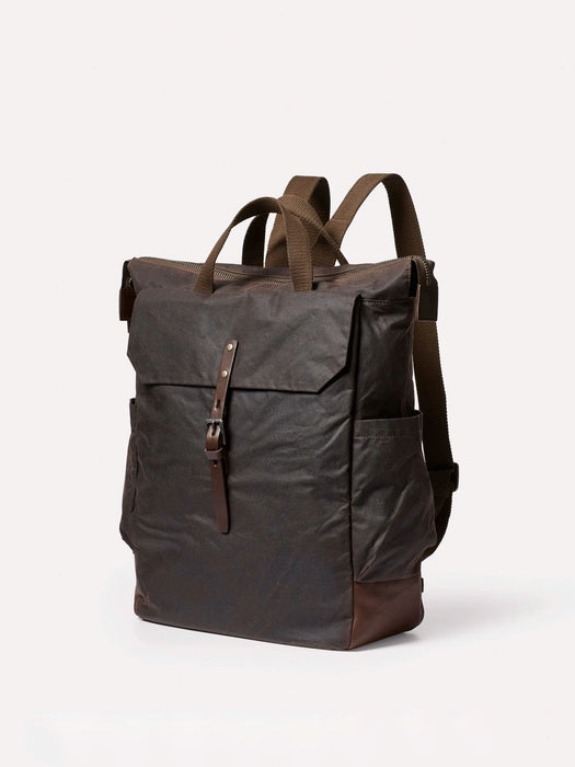 Ally Capellino Finn Rucksack in Waxed Bog