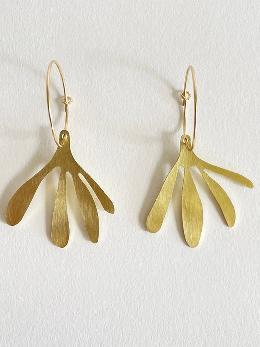 Tom Pigeon Arame Earrings in Brass