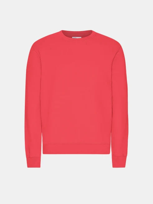 Colorful Standard Classic Crew Sweat in Red Tangerine