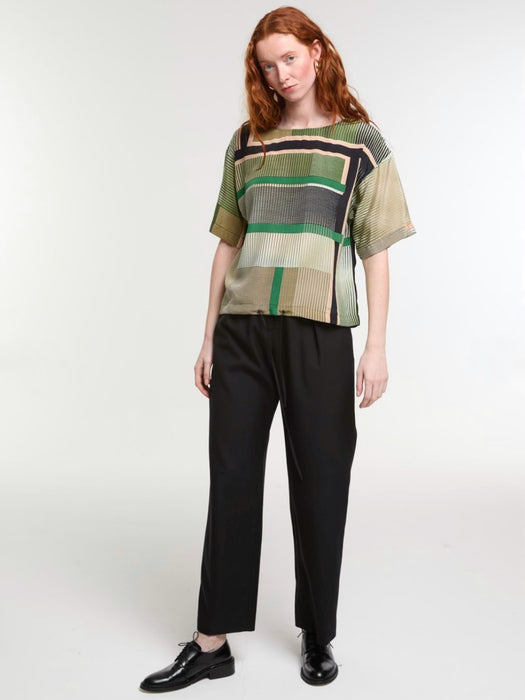 Mapoésie Livia Prisme Top in Green