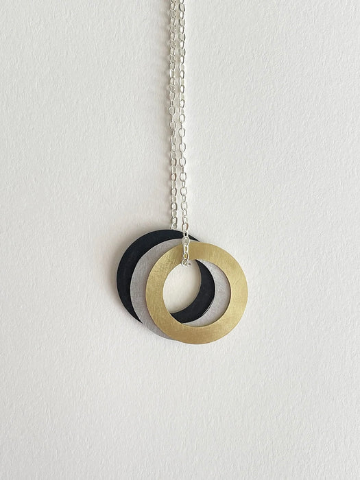 Tom Pigeon Hoops Necklace in Silver Mix