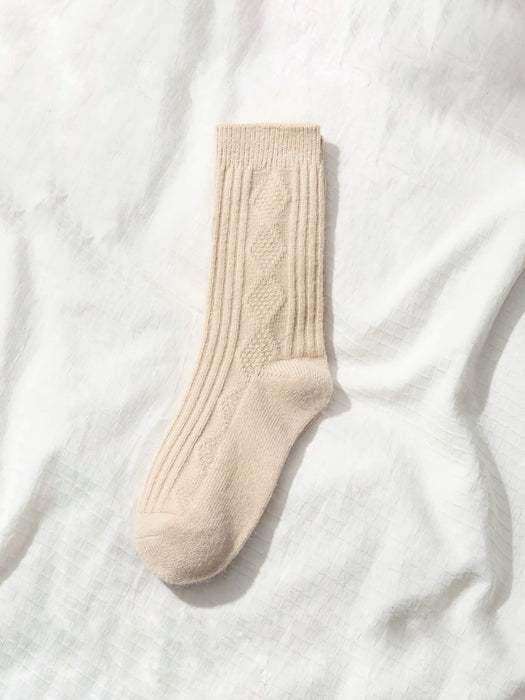 Happy Knits Cashmere Blend Socks in Sand