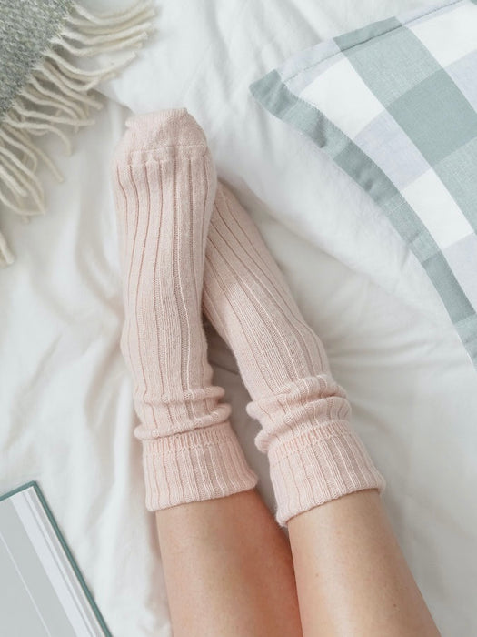 Tom Lane Alpaca Bed Socks in Pink