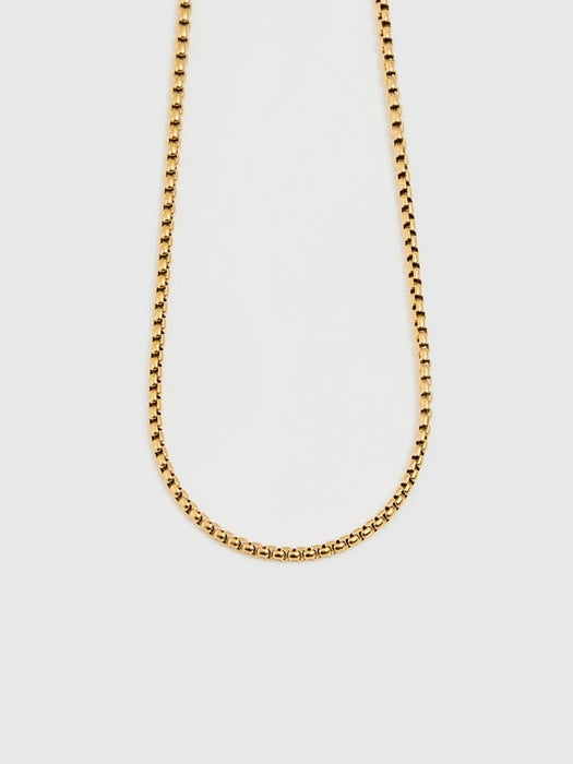 Triangle Box Chain in Gold