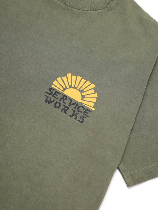 Service Works Sunny Side T-Shirt in Olive